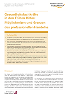Titelbild - Faktenblatt: Gesundheitsfachkräfte in den Frühen Hilfen: Möglichkeiten und Grenzen des professionellen Handelns