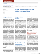Titelbild - Frühe Förderung und Frühe Hilfen in Deutschland