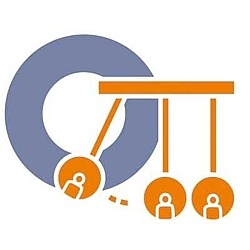 QDFH Icon Wirkungsorientierung Icon zeigt Kreis mit 3 Pendelkugeln