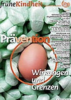 Titelbild - Zeitschrift "frühe Kindheit": Prävention. Wirkung und Grenzen