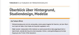 Ausschnitt Faktenblatt 1 zur Evaluation Willkommensbesuche