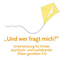 Illustration eines gelben Drachen. Text: Und wer fragt mich?