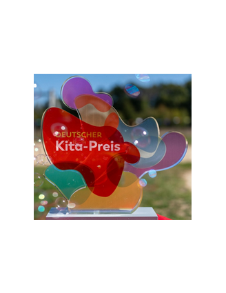 Trophäe zum deutschen Kitapreis