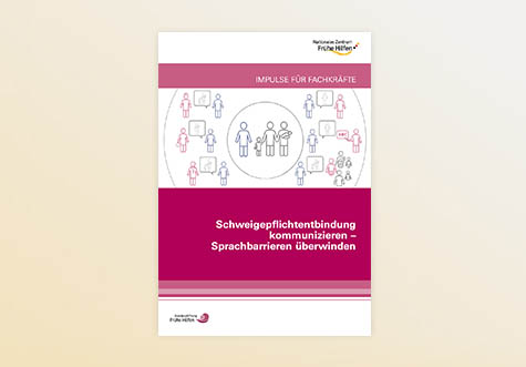 Titelbild der Publikation Schweigepflichtentbindung kommunizieren – Sprachbarrieren überwinden. 