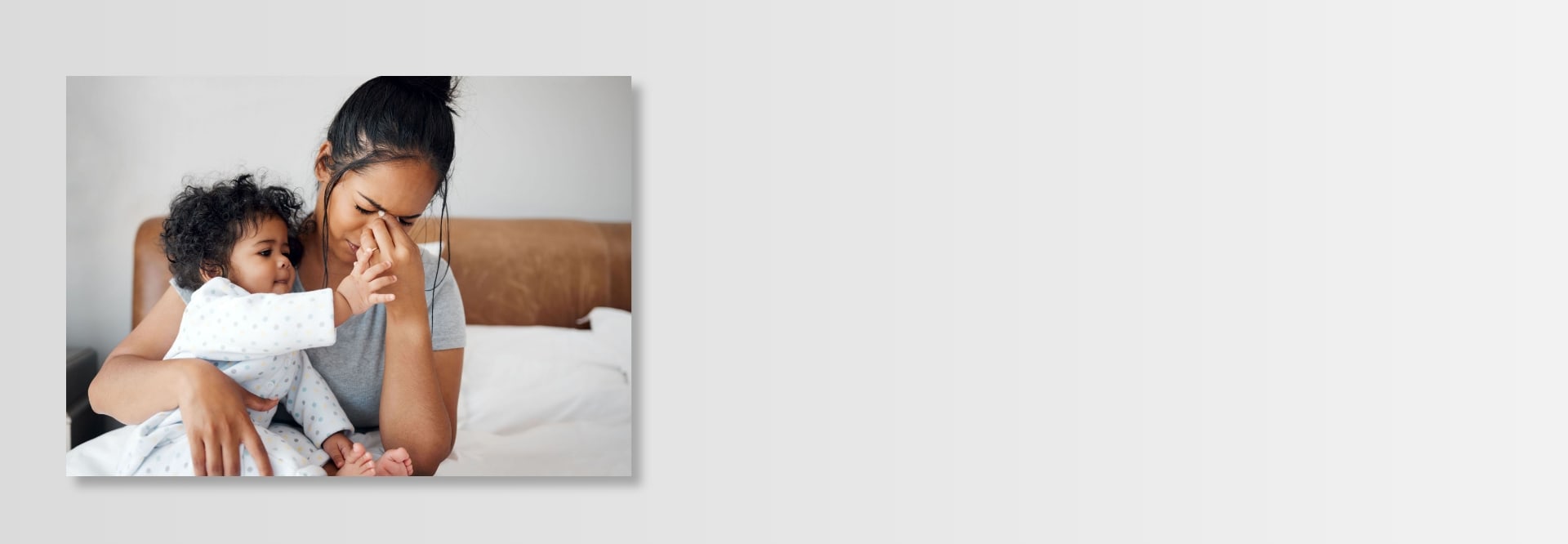 Online-Kurs "Kinder psychisch- und suchterkrankter Eltern" Überforderte Mutter mit Kleinkind